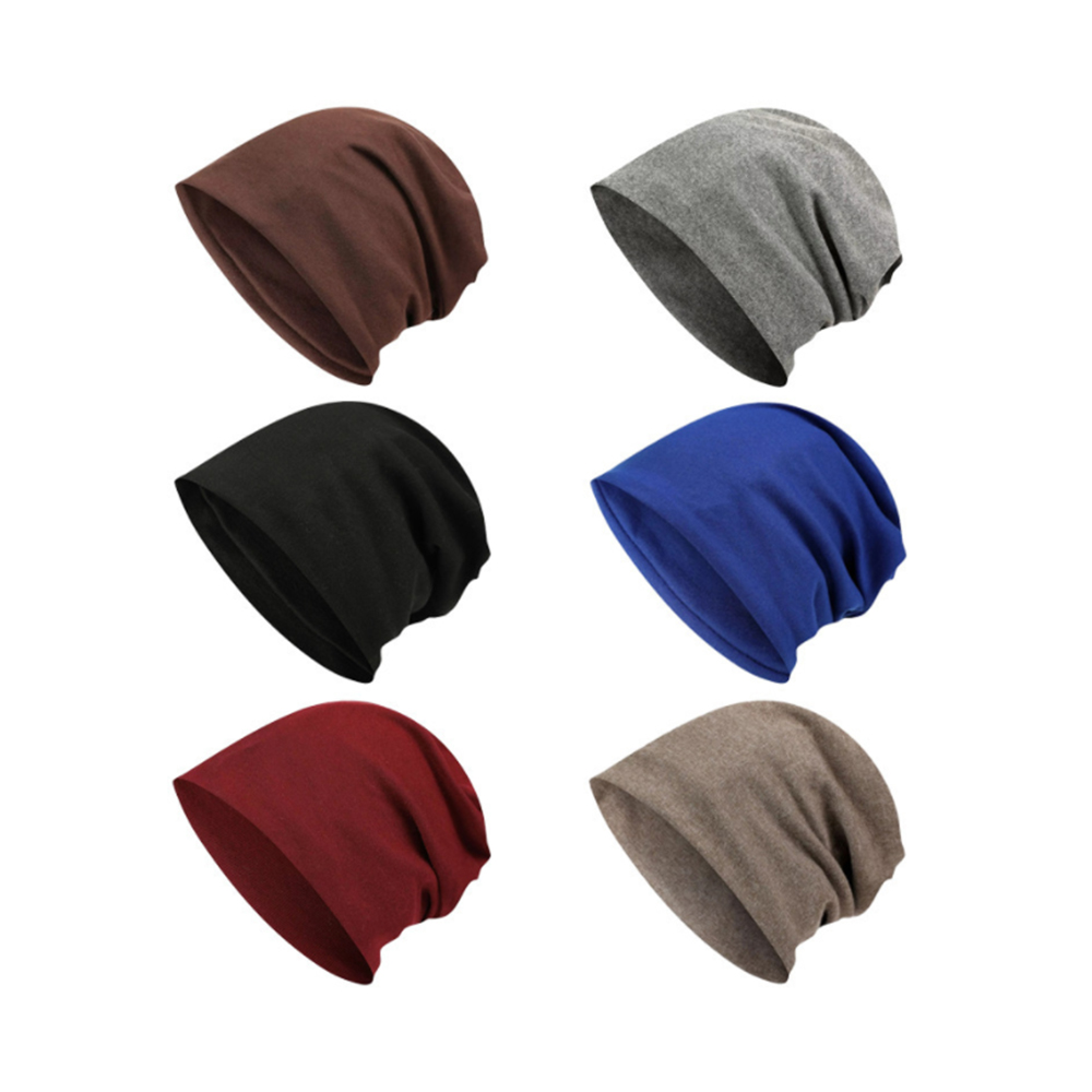 Bonnet femme homme élégant mince hip-hop doux tricot extensible bonnet ample